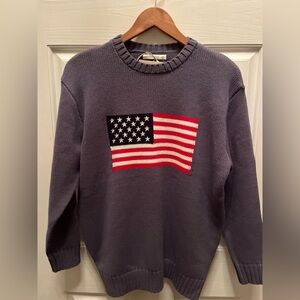 NWT MOON & MADISON WOMEN'S OVERSIZED FLAG SWEATER- XSMALL